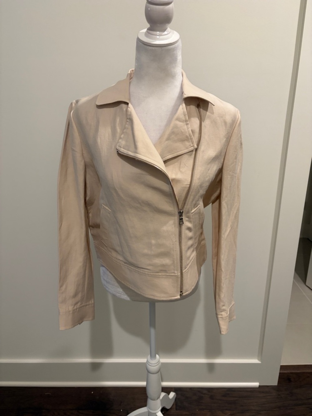 New With Tags Ann Taylor Petite Linen Blend Jacket Sz MP